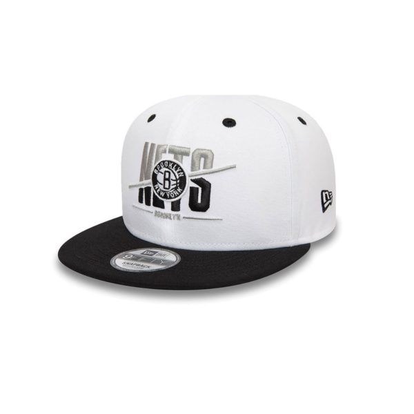 New Era Brooklyn Nets Crown White 9FIFTY Snapback Cap